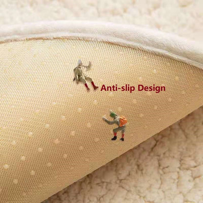 Plush Sofa Cover - Thicken Plush Soft and Smooth Sofa Covers for Living Room Anti-slip Couch Cover