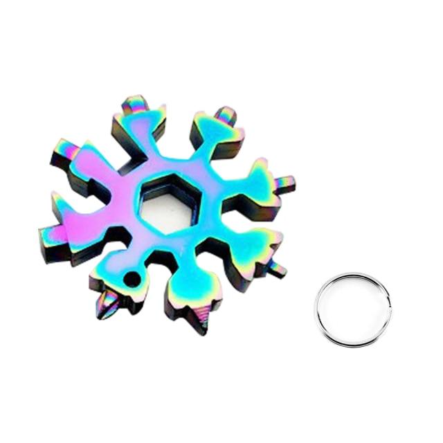 Portable 18-in-1 Mini Snowflake Multi Pocket Tool
