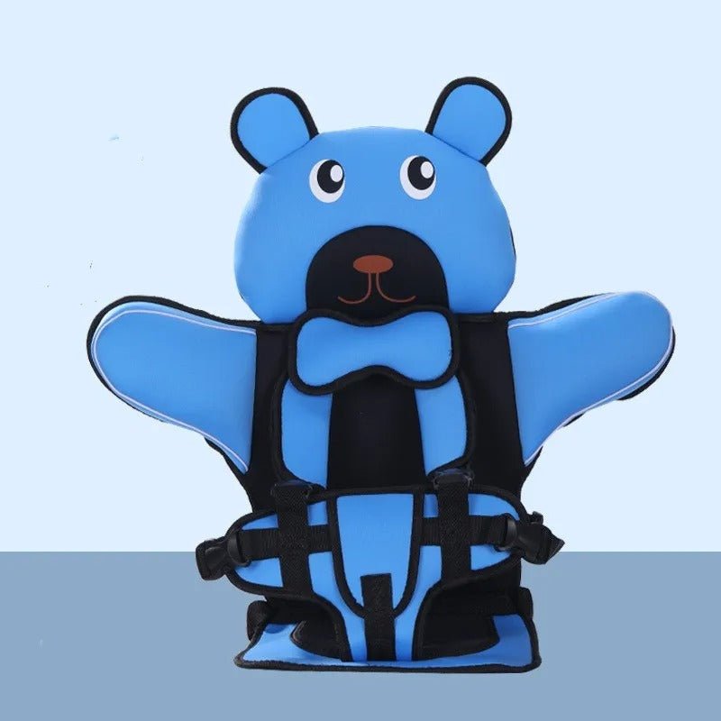 Bear-Shaped Padded Seat Liner with Support Harness - for Strollers, High Chairs & Dining Chairs