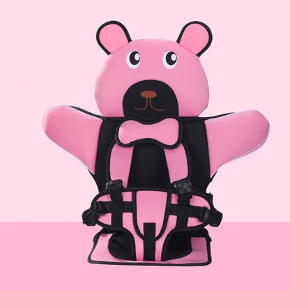 Bear-Shaped Padded Seat Liner with Support Harness - for Strollers, High Chairs & Dining Chairs
