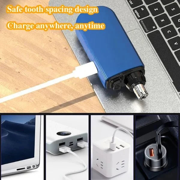 Portable & Rechargeable Nose Hair Trimmer - Precision Grooming On-the-Go