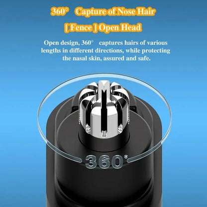 Portable & Rechargeable Nose Hair Trimmer - Precision Grooming On-the-Go