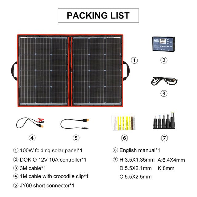 Portable Outdoor Solar Panel Cell Kit