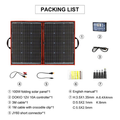 Portable Outdoor Solar Panel Cell Kit