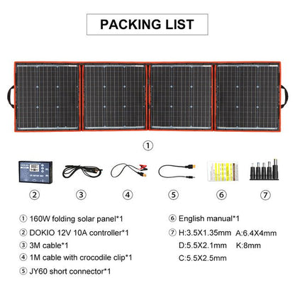Portable Outdoor Solar Panel Cell Kit