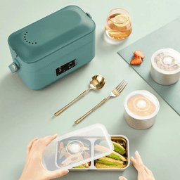 Portable Plug-in Heating Insulated Electric Lunch Box - Multifunctional Plug-in Self Heating Lunch Box