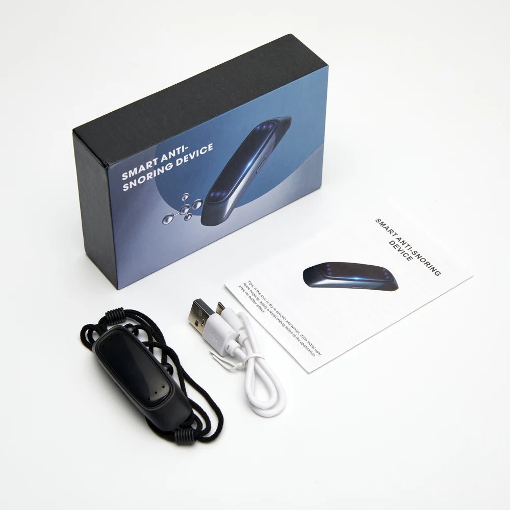 Portable Smart Anti-Snoring Device – USB Rechargeable Aid for Comfortable, Snore-Free Sleep and Sleep Apnea Relief