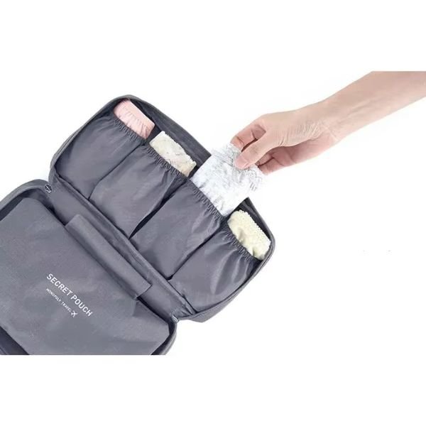 Portable Travel Storage Bag – Multi-Function Bra & Underwear Organizer