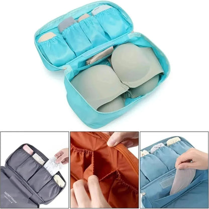 Portable Travel Storage Bag – Multi-Function Bra & Underwear Organizer