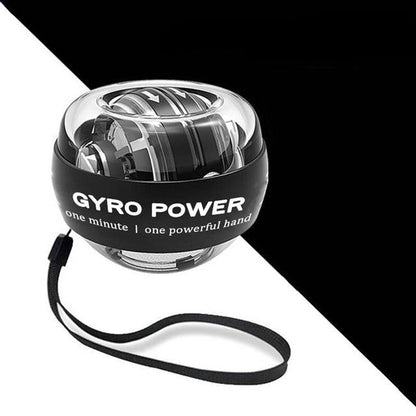 Gyroscopic Wrist Ball with LED Band - Auto-Start Forearm and Grip Trainer