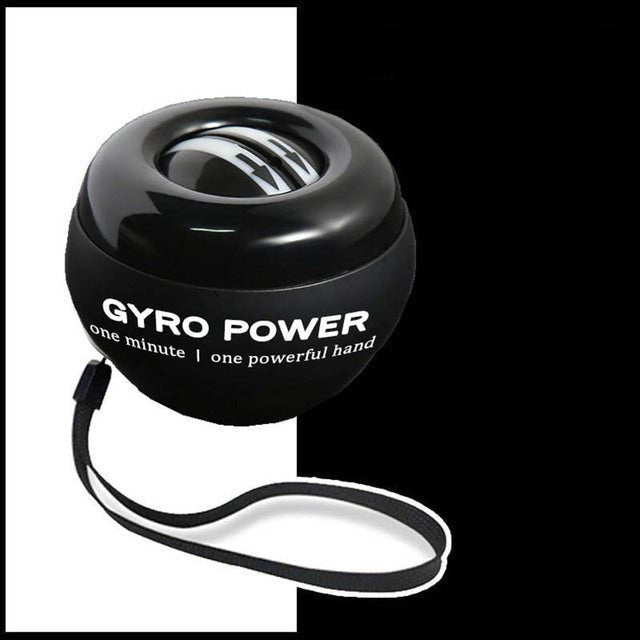 Gyroscopic Wrist Ball with LED Band - Auto-Start Forearm and Grip Trainer