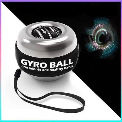 Gyroscopic Wrist Ball with LED Band - Auto-Start Forearm and Grip Trainer
