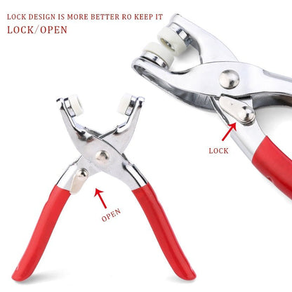 Precision Metal Snap Button Fasteners Pliers Kit Tool, Press Studs for Installing Clothes Bag