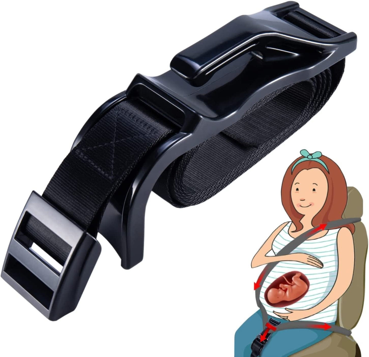 Pregnancy Seat Belt - Car Seat Safety Belt for Pregnant Woman, Adjuster Car Accessories