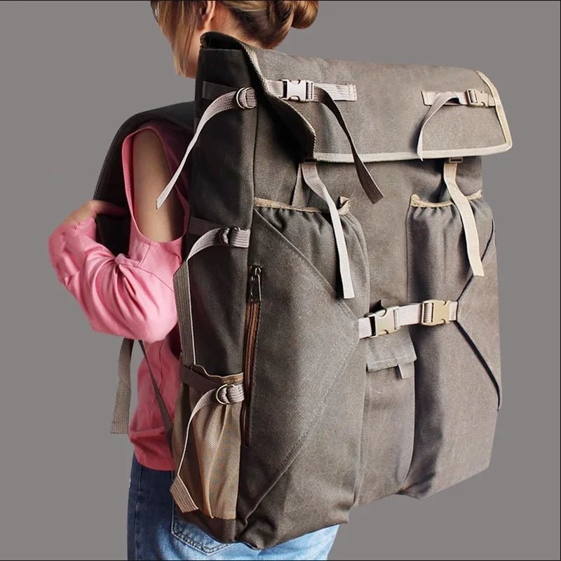 Premium 4K Canvas Art Bagpack – Spacious & Durable Backpack for Art Students, Perfect for Sketching and Painting Supplies