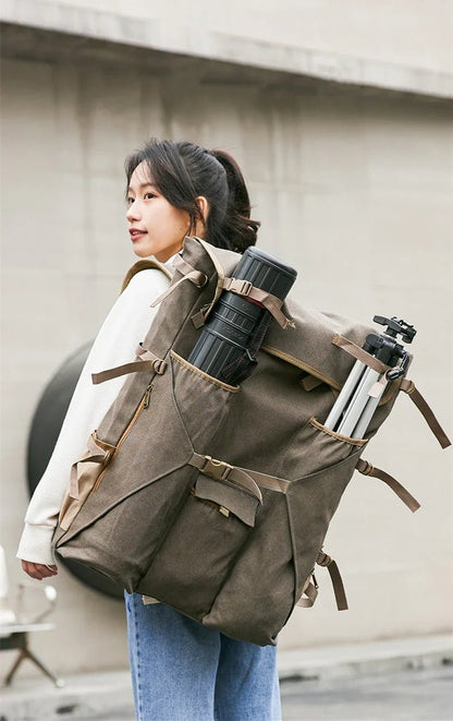 Premium 4K Canvas Art Bagpack – Spacious & Durable Backpack for Art Students, Perfect for Sketching and Painting Supplies