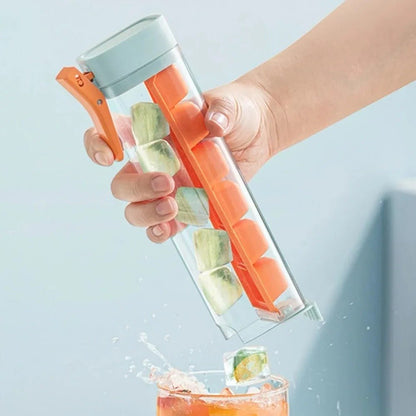 Press Silicone Ice Cube Trays - 6 Grid Silicone Food Grade Push Type Ice Tray