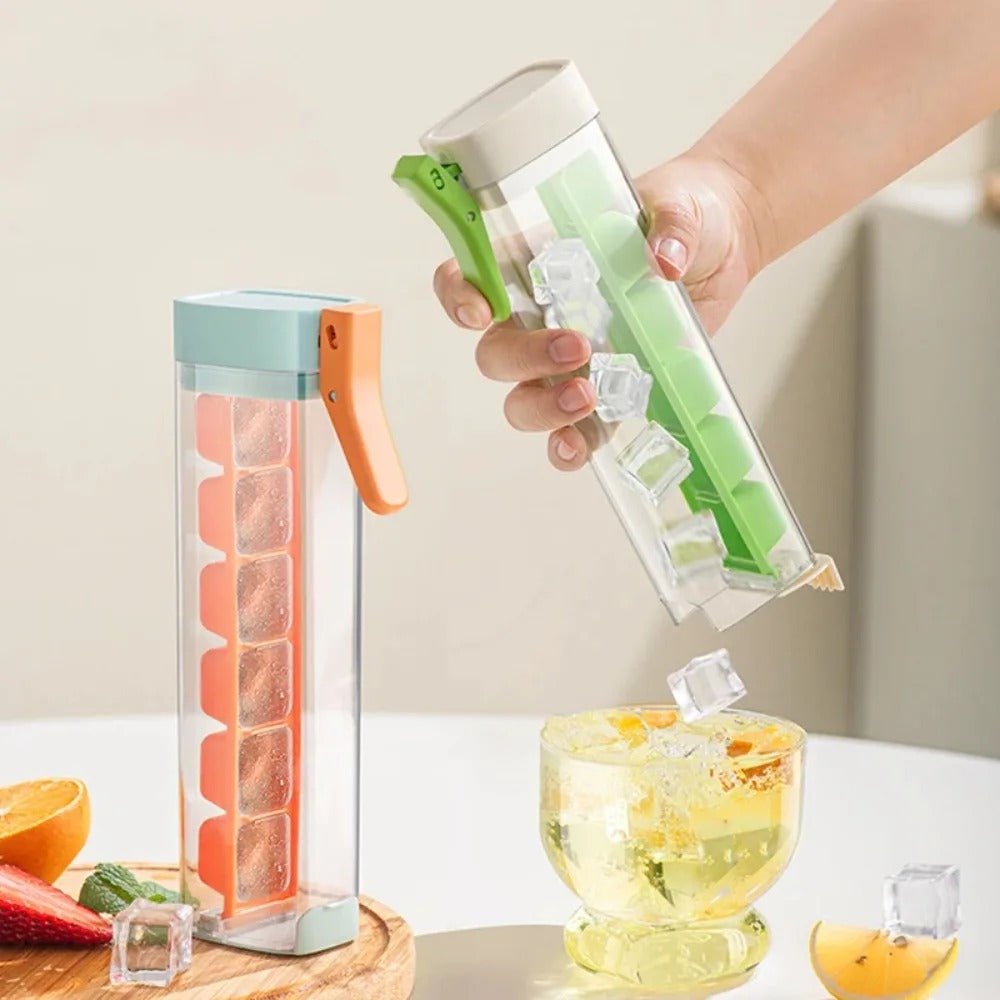 Press Silicone Ice Cube Trays - 6 Grid Silicone Food Grade Push Type Ice Tray