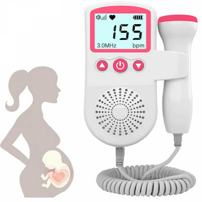 Fetal Doppler Heart Rate Monitor Home Pregnancy Baby Fetal Heart Rate Sound Detector