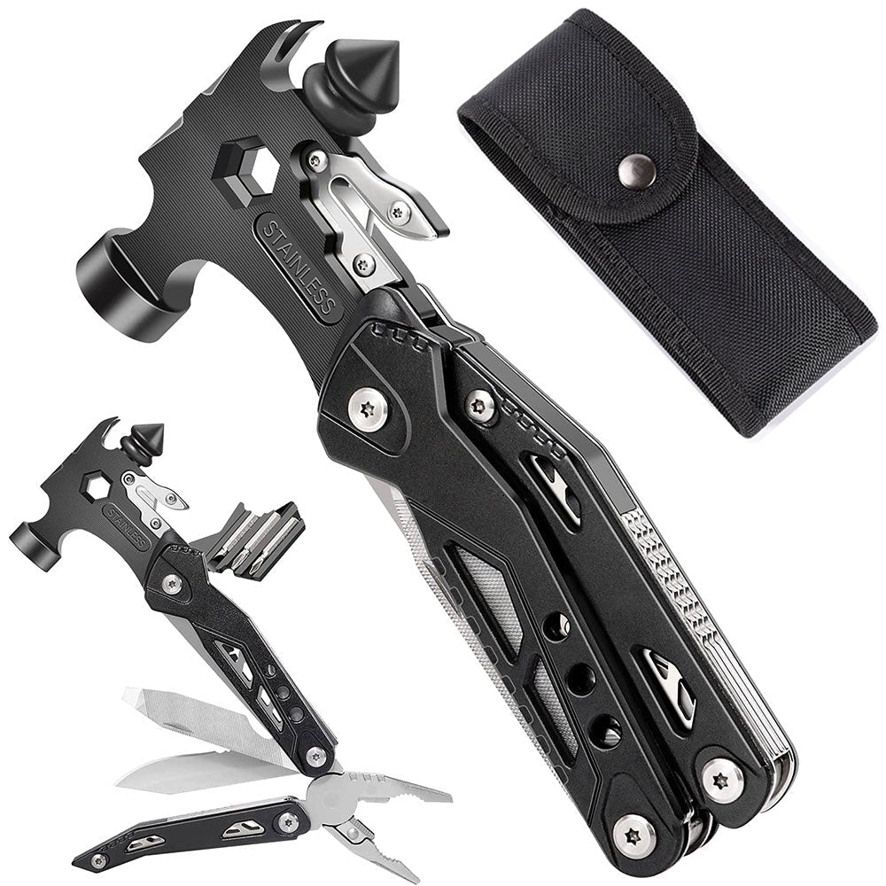Multifunctional Survival Hammer 14 in 1 Stainless Steel Alloy Material