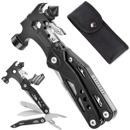 Multifunctional Survival Hammer 14 in 1 Stainless Steel Alloy Material