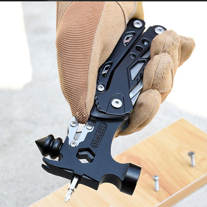 Multifunctional Survival Hammer 14 in 1 Stainless Steel Alloy Material
