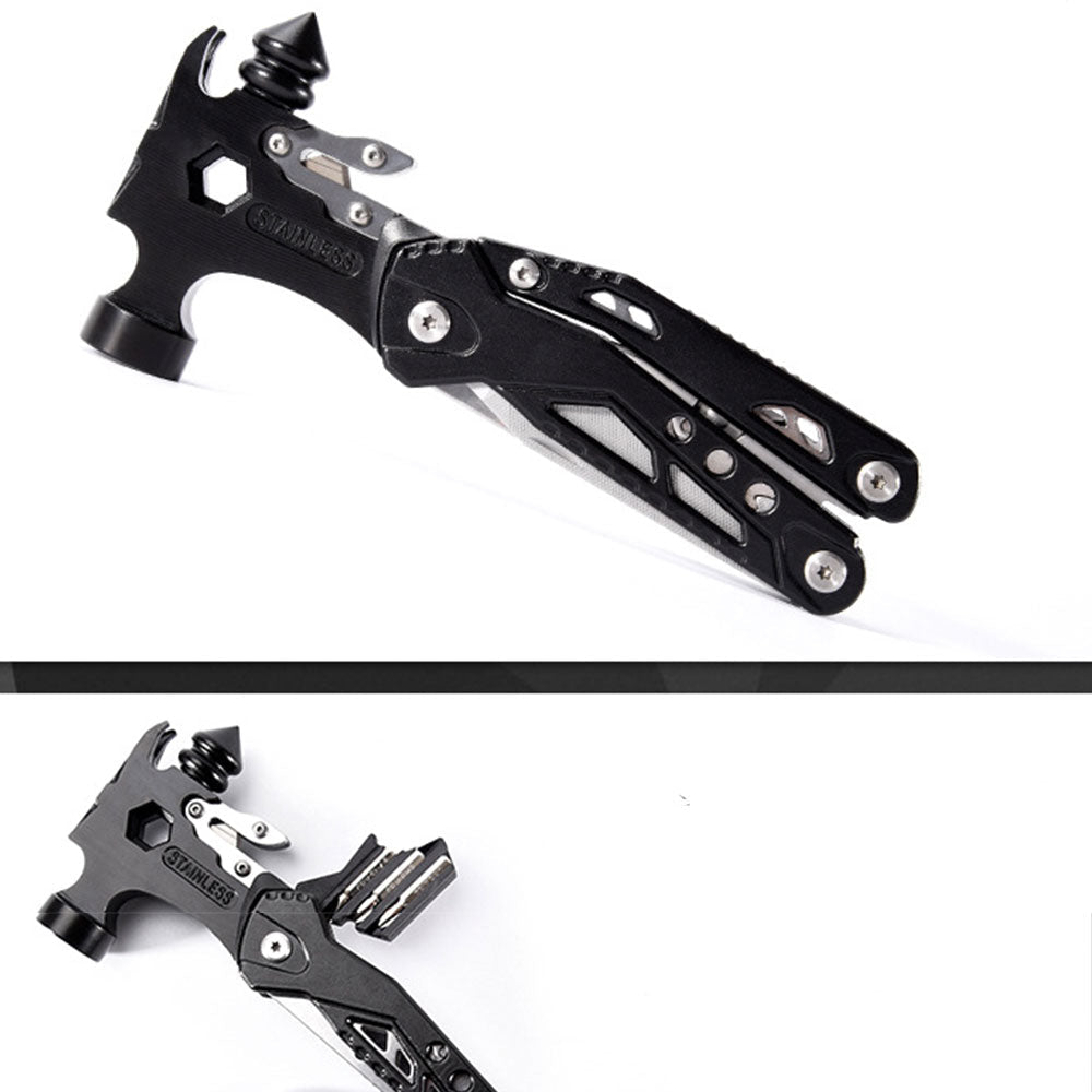 Multifunctional Survival Hammer 14 in 1 Stainless Steel Alloy Material