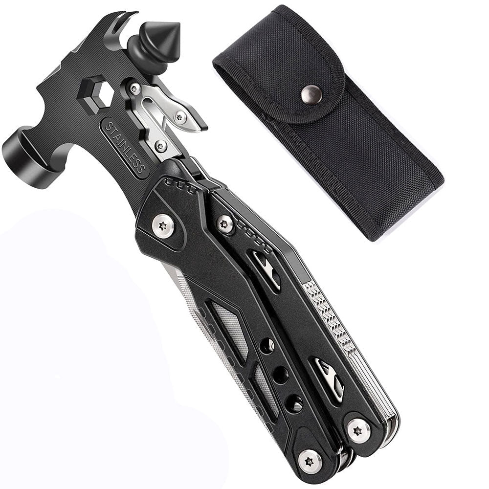 Multifunctional Survival Hammer 14 in 1 Stainless Steel Alloy Material