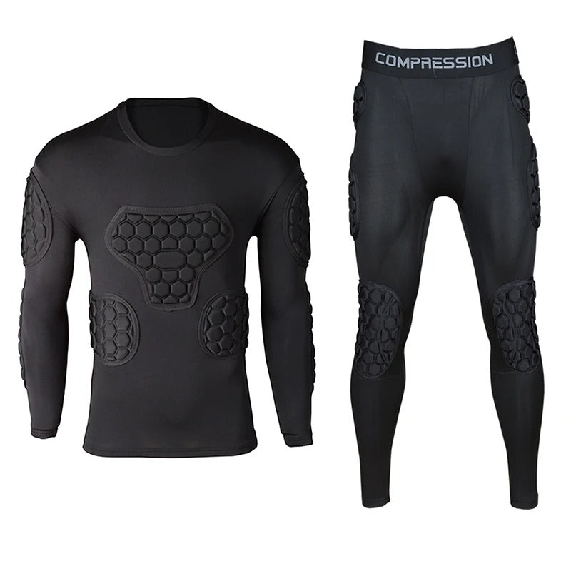 Professional Goal Keeper Armor Uniforms Football - Men Sport Foam Pad Jersey Top Bottom Pants
