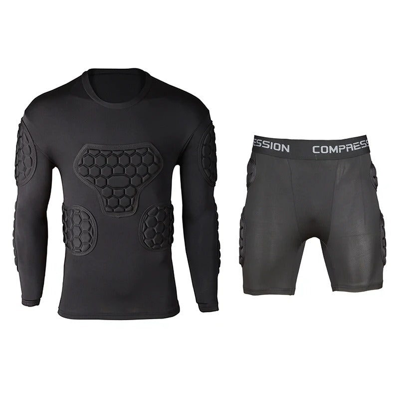 Professional Goal Keeper Armor Uniforms Football - Men Sport Foam Pad Jersey Top Bottom Pants