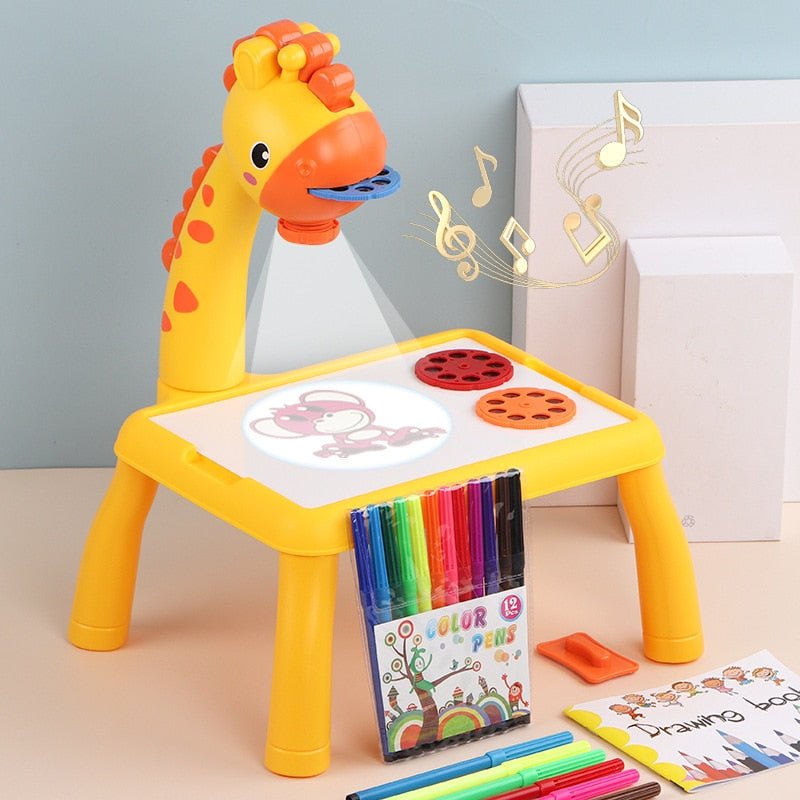 Projector Drawing Table - Kids Educational Learning Paint Tool Toy for Girls & Boys