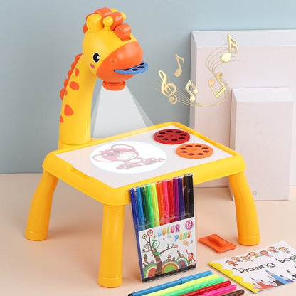 Projector Drawing Table - Kids Educational Learning Paint Tool Toy for Girls & Boys