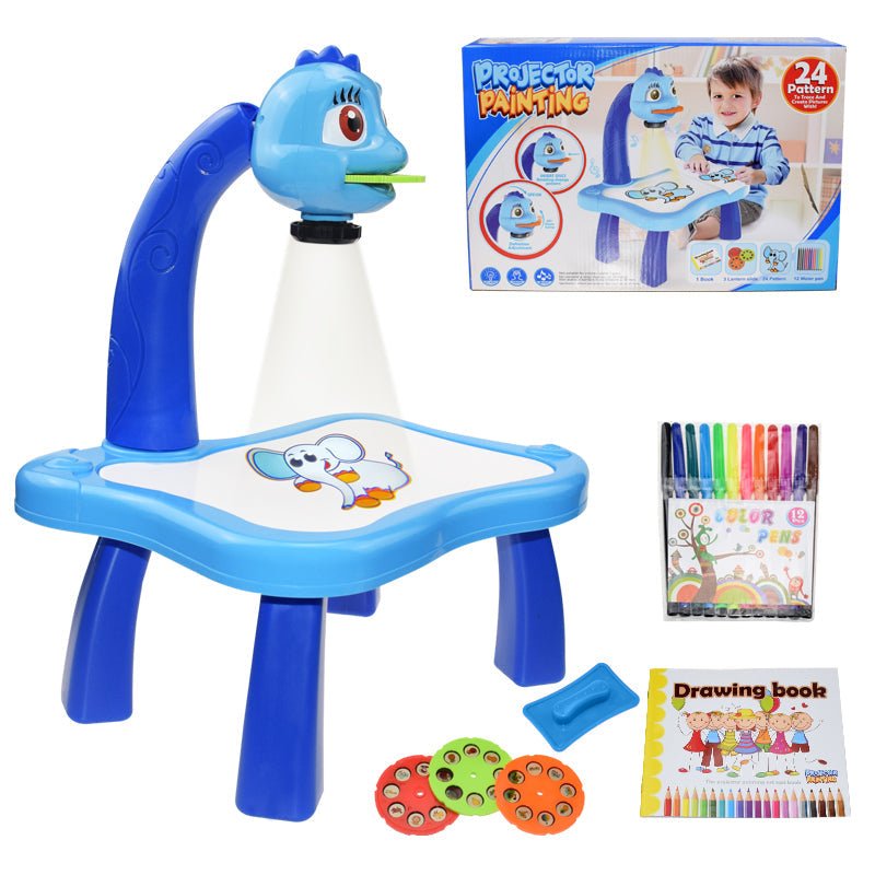Projector Drawing Table - Kids Educational Learning Paint Tool Toy for Girls & Boys