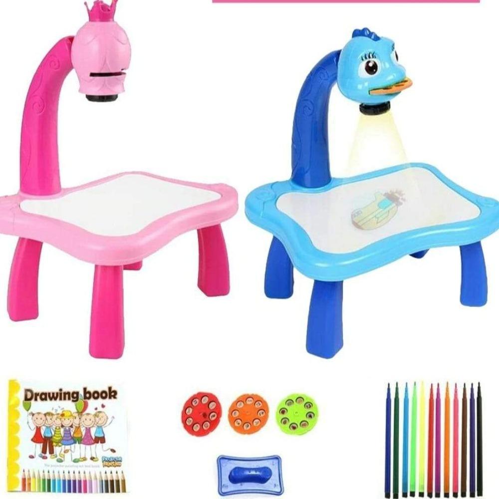 Projector Drawing Table - Kids Educational Learning Paint Tool Toy for Girls & Boys