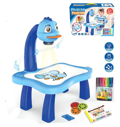 Projector Drawing Table - Kids Educational Learning Paint Tool Toy for Girls & Boys