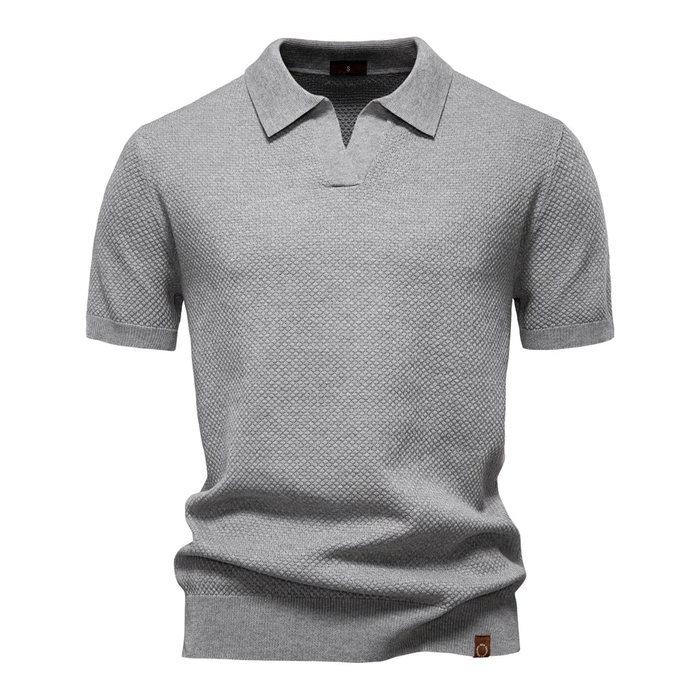 Men’s Breathable Summer Polo Shirt – Lightweight Stretchable Short-Sleeve Polo for Business Casual Style