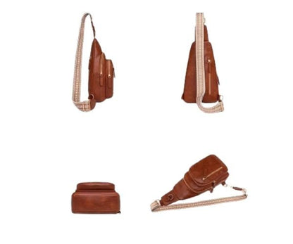PU Leather Women's Chest Bag – Large Capacity Crossbody Shoulder Backpack