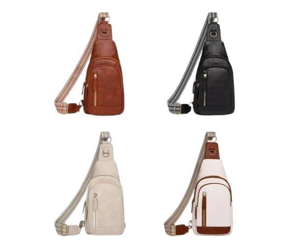 PU Leather Women's Chest Bag – Large Capacity Crossbody Shoulder Backpack