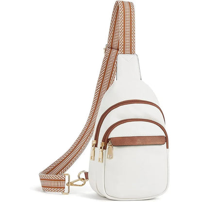 PU Leather Women's Chest Bag – Large Capacity Crossbody Shoulder Backpack