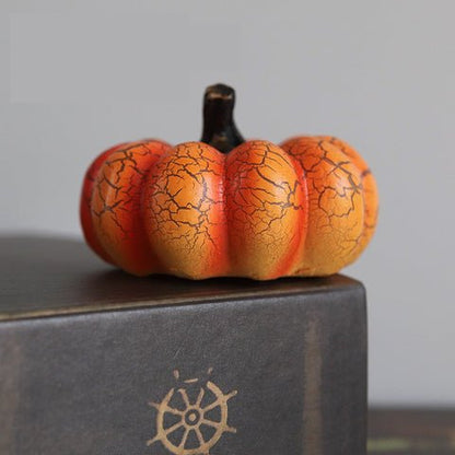 LED Candle Light Up Pumpkin Decor - Halloween Lighted Pumpkins, Simulation LED Candle Lantern