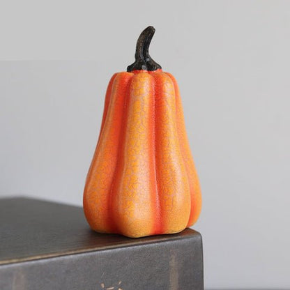 LED Candle Light Up Pumpkin Decor - Halloween Lighted Pumpkins, Simulation LED Candle Lantern