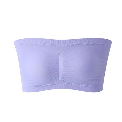 Women’s Strapless Tube Bralette – Sexy Plus Size Bandeau Crop Top Bustier Bra, Invisible Support, Perfect Lingerie for All Sizes