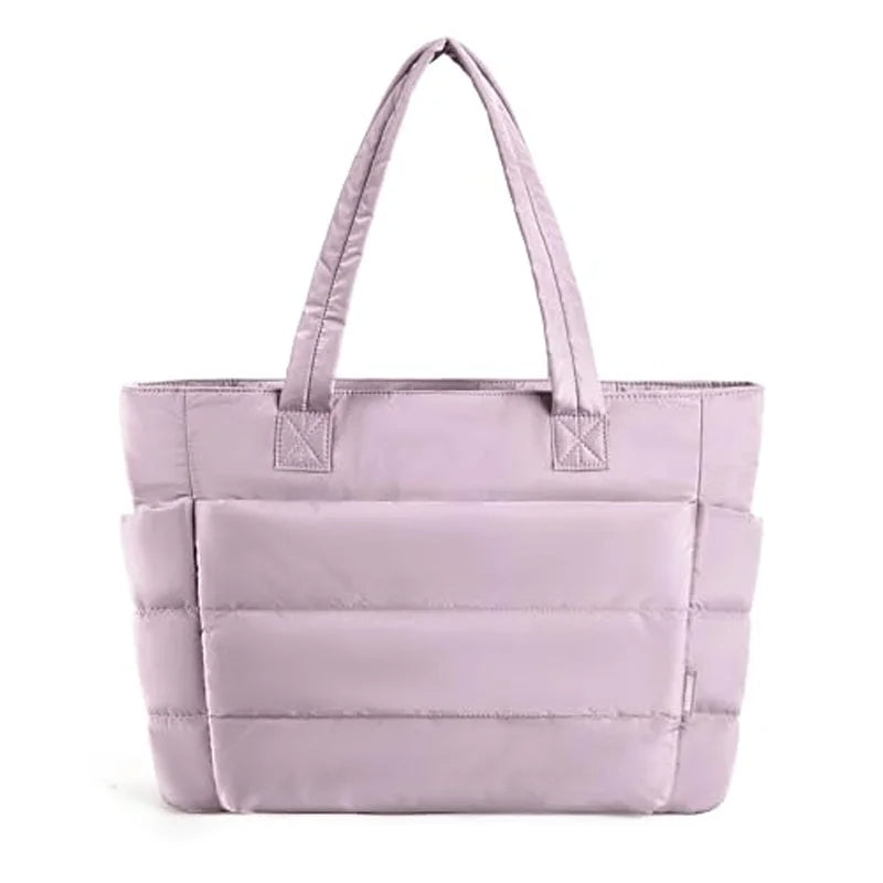 Large Capacity Women’s Fluffy Tote – Lightweight Solid Color Handbag Perfect for Travel, Work, Beach Days, Gym & Daily Storage