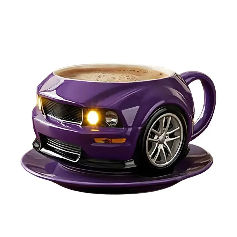 Car Shaped Novelty Mug –3D  Creative Coffee Cup Gift for Home, Office, and Auto-Lovers' Daily Sips