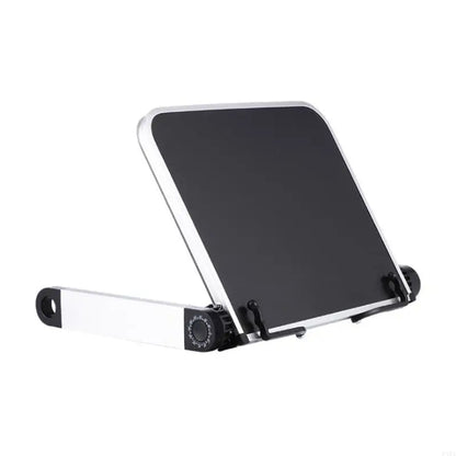 Adjustable Book Stand - Aluminum Folding Reading Holder with Page Arms for Study, Cookbooks and Tablets