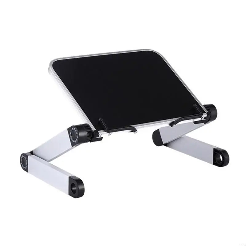 Adjustable Book Stand - Aluminum Folding Reading Holder with Page Arms for Study, Cookbooks and Tablets