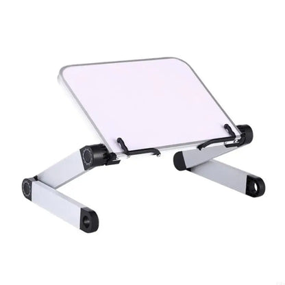 Adjustable Book Stand - Aluminum Folding Reading Holder with Page Arms for Study, Cookbooks and Tablets