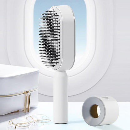 Quick Self Cleaning Hair Comb, Women's Hair Brush with Air Cushion, for Scalp Massage