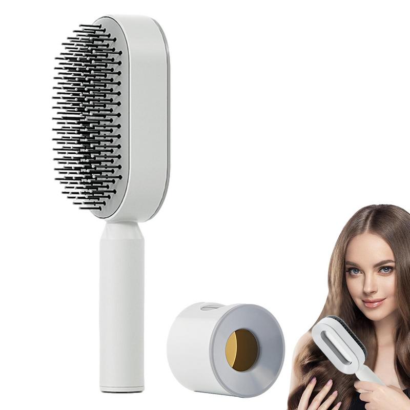 Quick Self Cleaning Hair Comb, Women's Hair Brush with Air Cushion, for Scalp Massage
