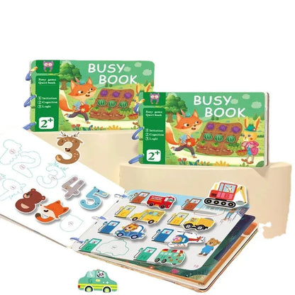 Montessori Baby Busy Book - Quiet Early Learning Educational Game with Matching Activities for Toddlers Ages 1 to 3